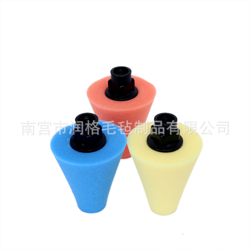 Car Wheel Hub Polishing Sponge Cone Pad for Detailing and Waxing