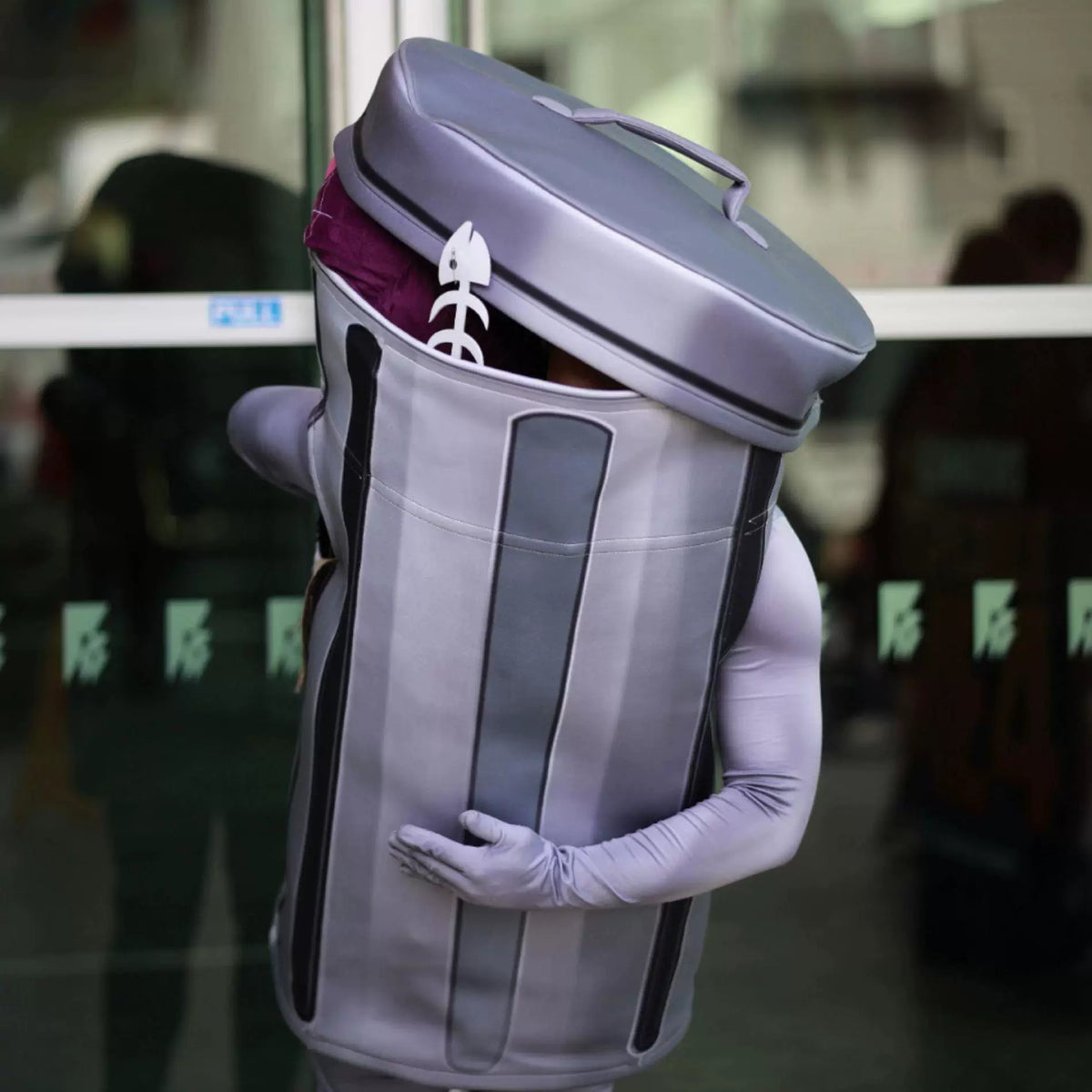 Cool Trash Can Mascot Cosplay Costume Funny Anime Character Outfit
