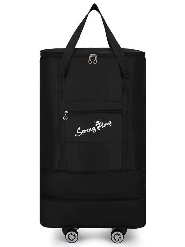Korean Style Expandable Travel Duffel Bag Large Capacity Waterproof Foldable Luggage for Men and Women