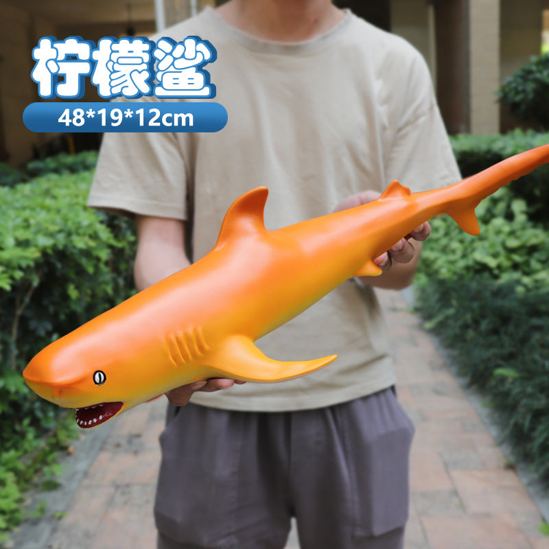 Realistic Soft Rubber Marine Animal Dolphin Shark Whale Toys for Kids