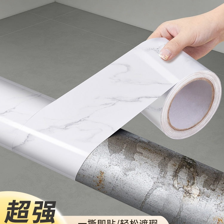 Self-Adhesive Pipe Cover Decorative Wall Sticker for Kitchen Bathroom Pipes