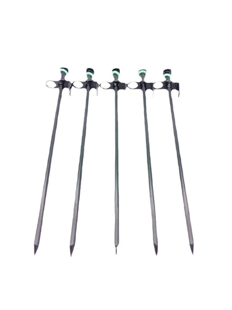 Outdoor Camping Tent Stakes Stainless Steel Ground Pegs Windproof Metal Awning Fixing Pins