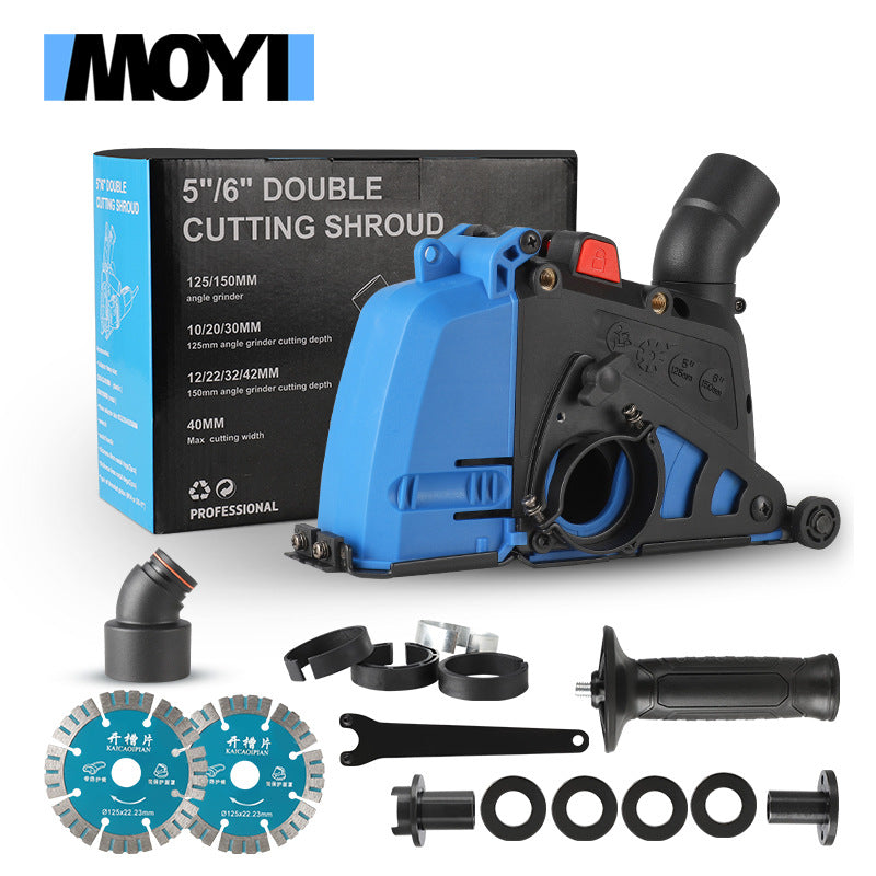 Angle Grinder Dust Shroud Kit for Grinding and Grooving with Vacuum Attachment