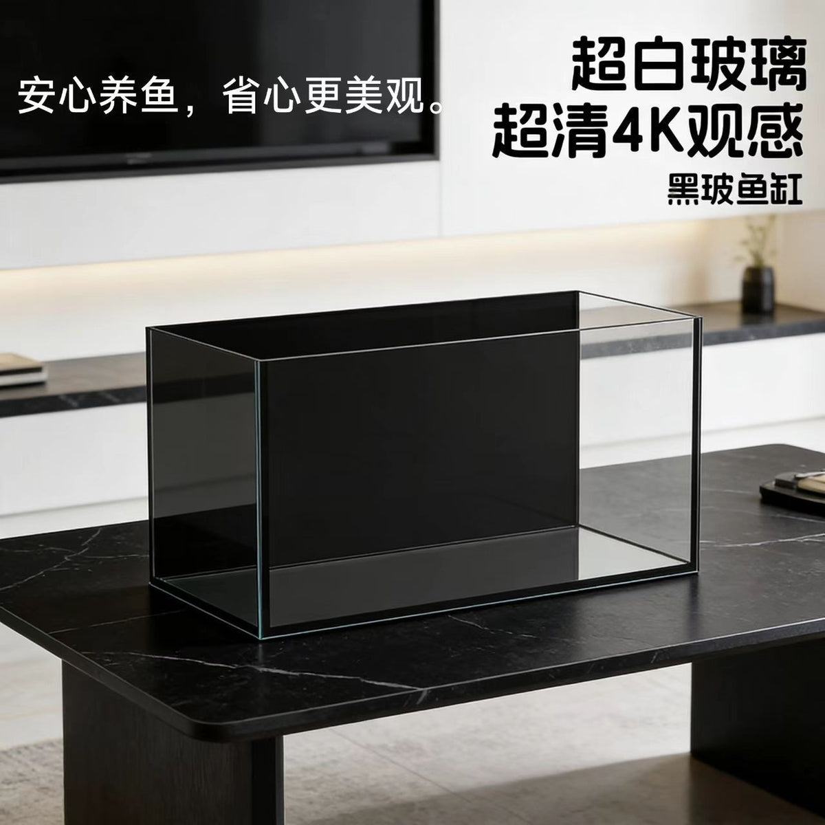Crystal Clear Glass Aquarium for Home and Office Desktop, Small to Large Ecological Landscape Fish Tank