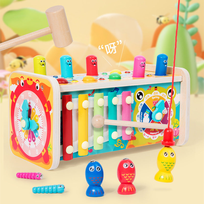 Baby Whack-A-Mole Fishing Game Multifunctional Educational Toy for Toddlers