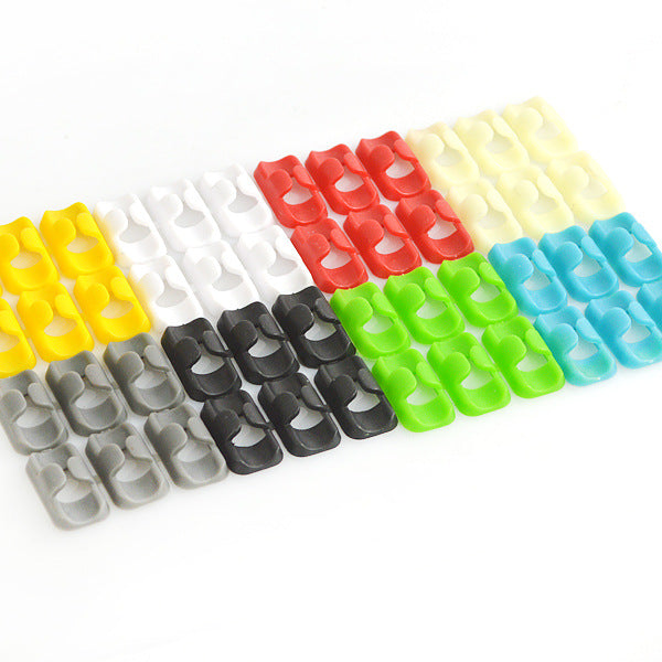 Self-Adhesive Cable Clips for Desk and Wall Organization