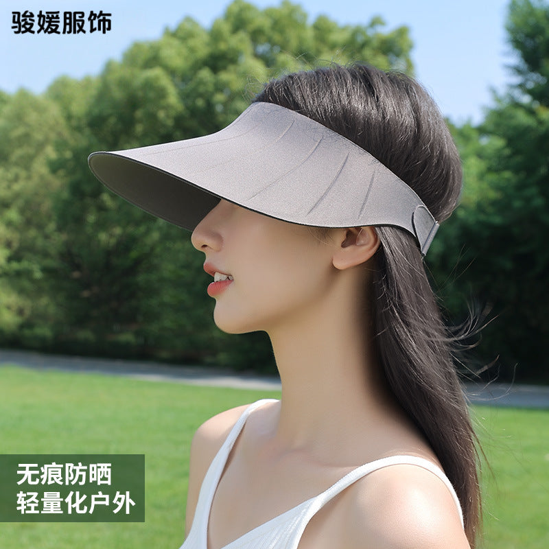 Foldable UV Protection Sun Visor Hat for Women, Outdoor Sports & Cycling Wide Brim Sun Hat