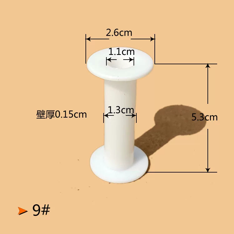 Plastic Spool for Enamelled Wire, Fishing Line, Jade Thread, Elastic Cord, Cotton Thread - DIY Craft Winding Spool