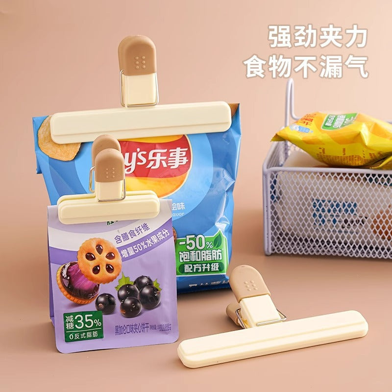 Food Bag Sealing Clips for Snacks, Milk Powder, Tea, and Kitchen Storage