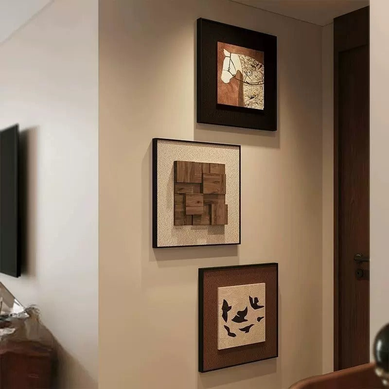 French Vintage Style Horse Success Wall Art for Entryway Living Room
