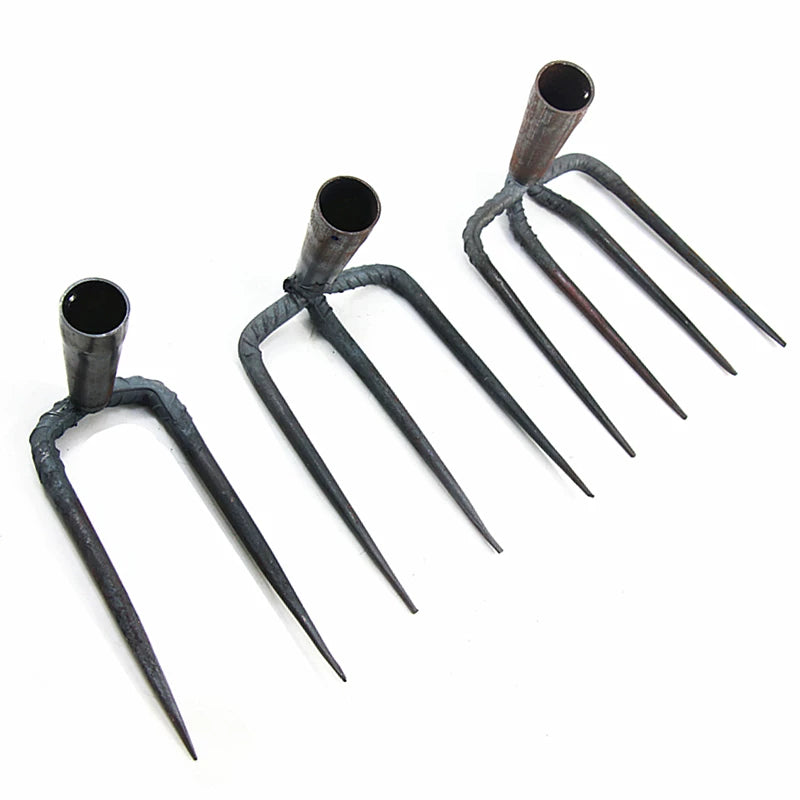 Heavy-Duty Steel Garden Rake for Weeding, Cultivating, and Loosening Soil