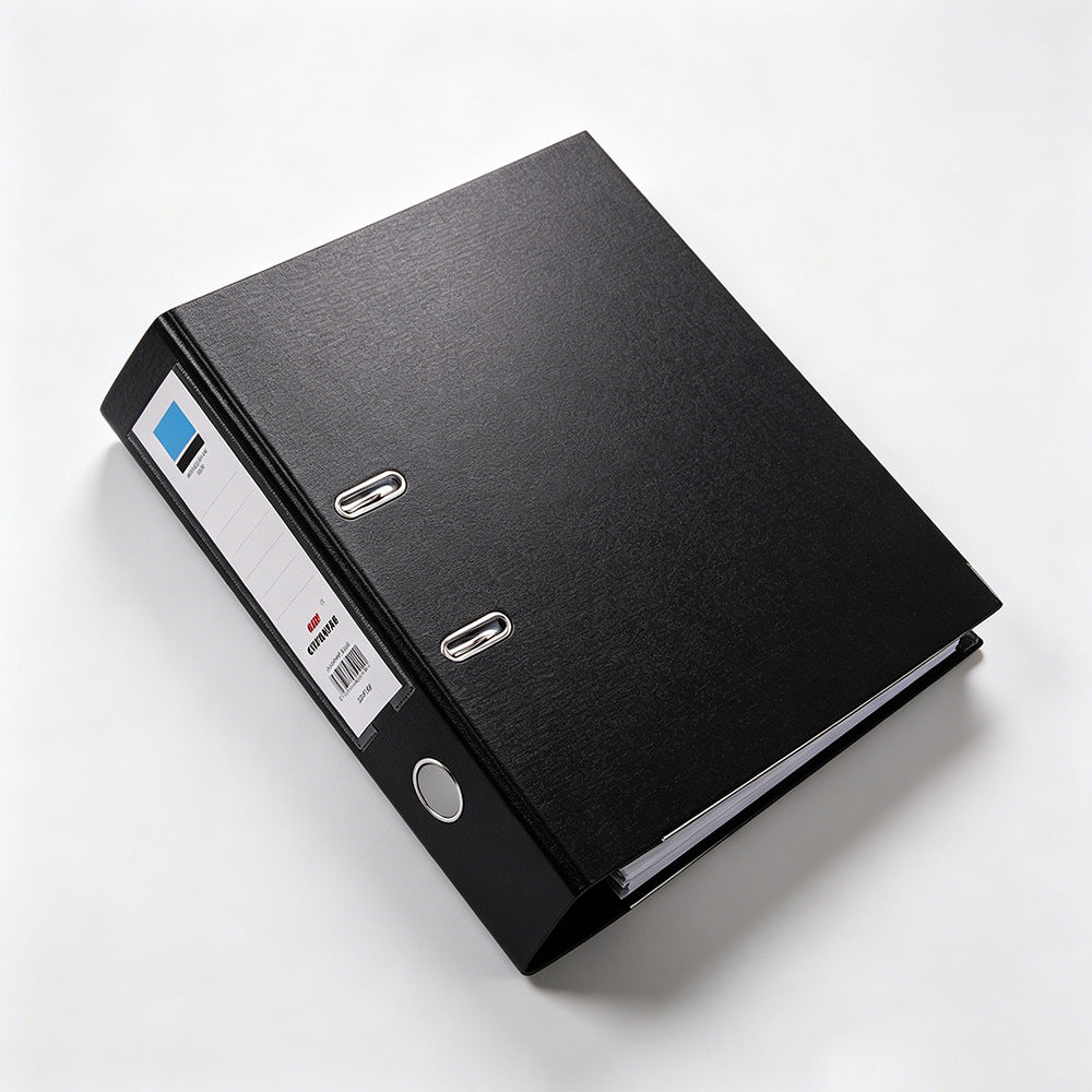 A4 Lever Arch File Folder, Large Capacity, Removable, 2-Hole Punch, Office Document Organizer