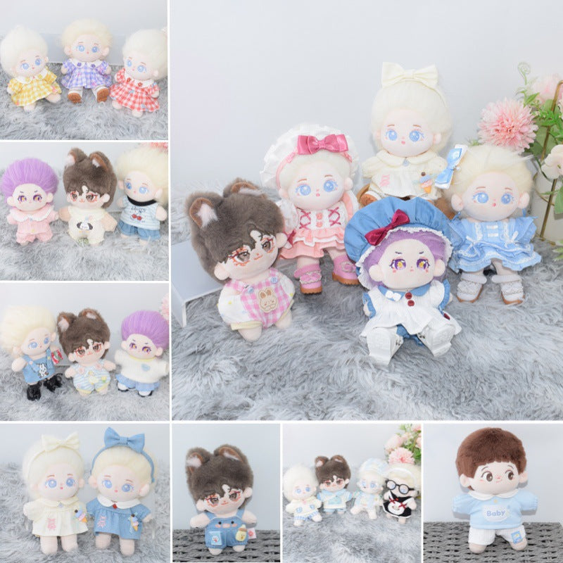 10cm Cotton Doll Casual Sportswear & Dress Collection for Starfish Body Dolls