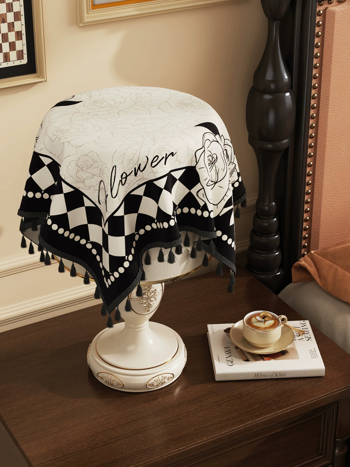 American Light Luxury Dust Cover for Small Appliances Coffee Maker Air Fryer Table Lamp