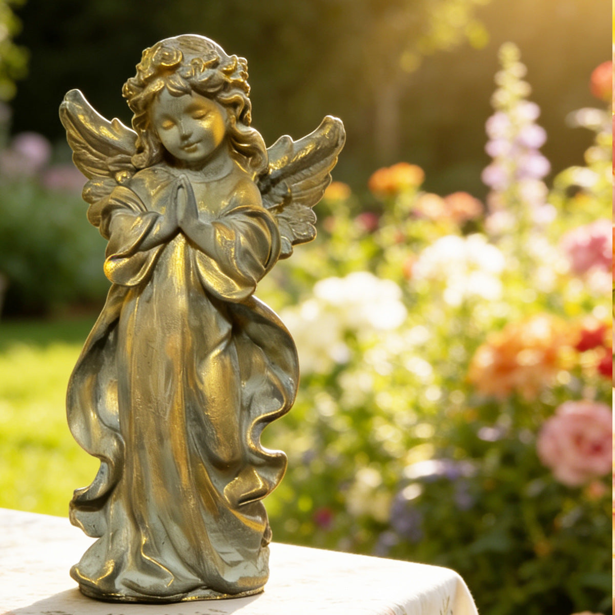 Guardian Angel Cupid Plaster Sculpture for DIY Painting & Aromatherapy