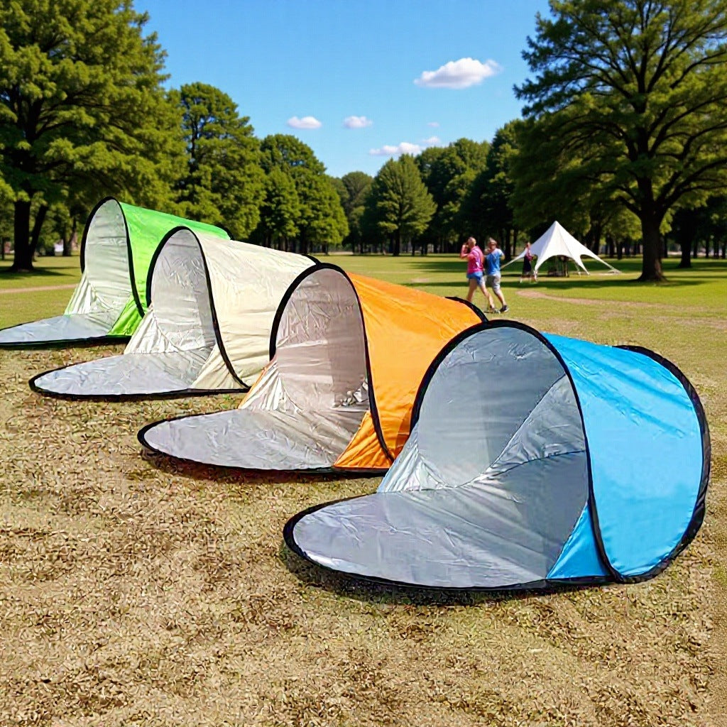 Outdoor Pop-Up Beach Tent Single Person UV Protection Sun Shelter for Camping Hiking