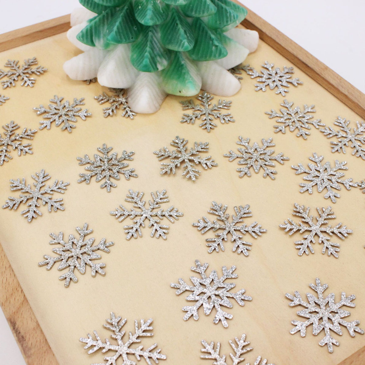 Glitter Snowflake Confetti for Christmas Party Decorations