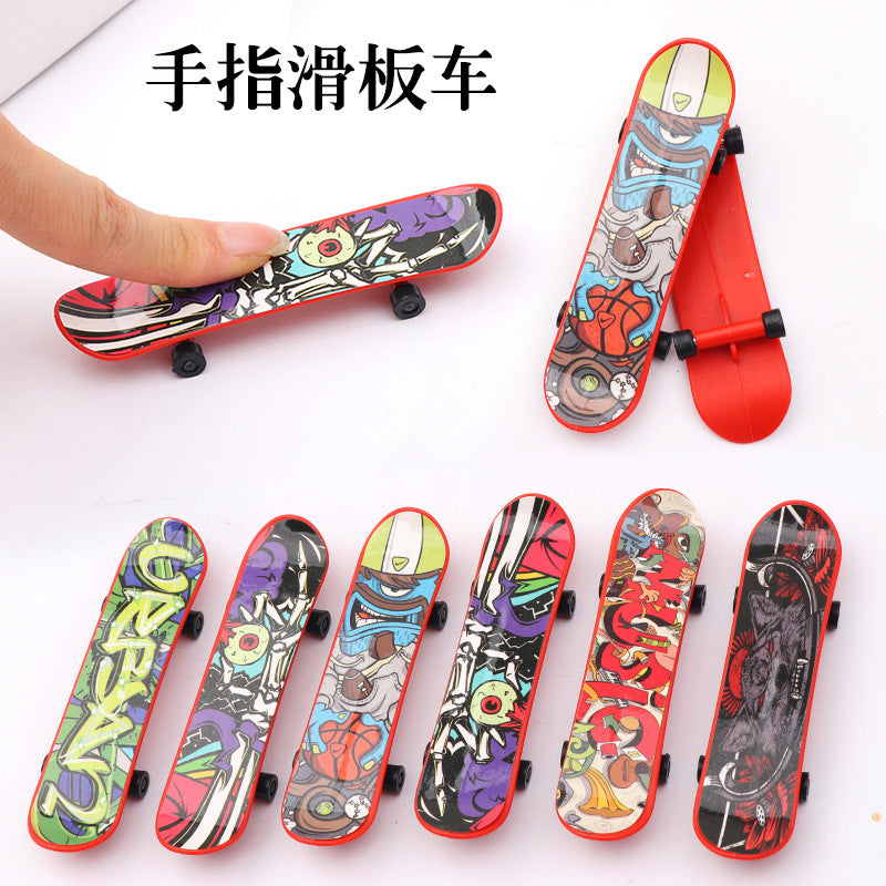 Mini Finger Skateboard Toy Set for Kids, Desktop Fidget Relief Toy