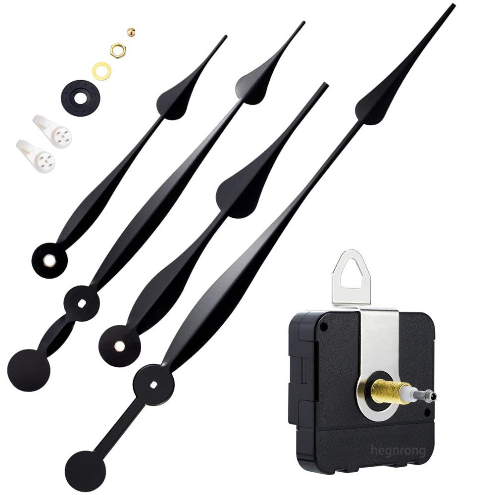 DIY High Torque Quartz Clock Movement Kit with Long Shaft and Metal Hands