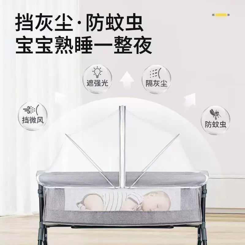 Full Coverage Baby Stroller Mosquito Net with Zipper and Adjustable Bottom, Foldable for Outdoor Use