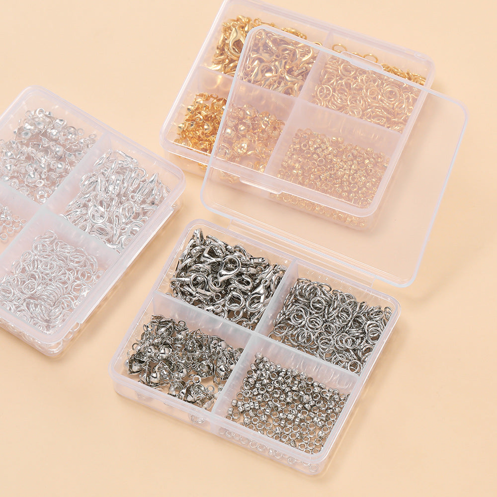 DIY Jewelry Making Kit with Lobster Clasps, Jump Rings, and Crimp Beads for Necklaces and Bracelets