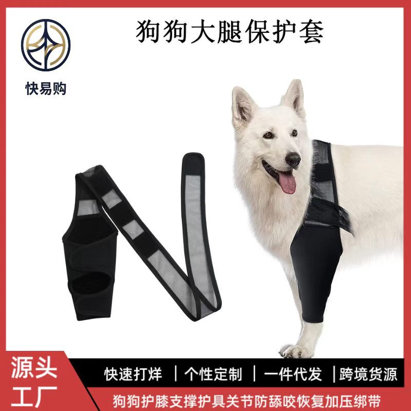 Dog Knee Brace for Post-Surgery Recovery and Joint Support, Anti-Lick Leg Protector