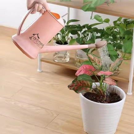 Long Spout Watering Can for Indoor/Outdoor Plants, Large Capacity Garden Sprinkler with Curved Nozzle