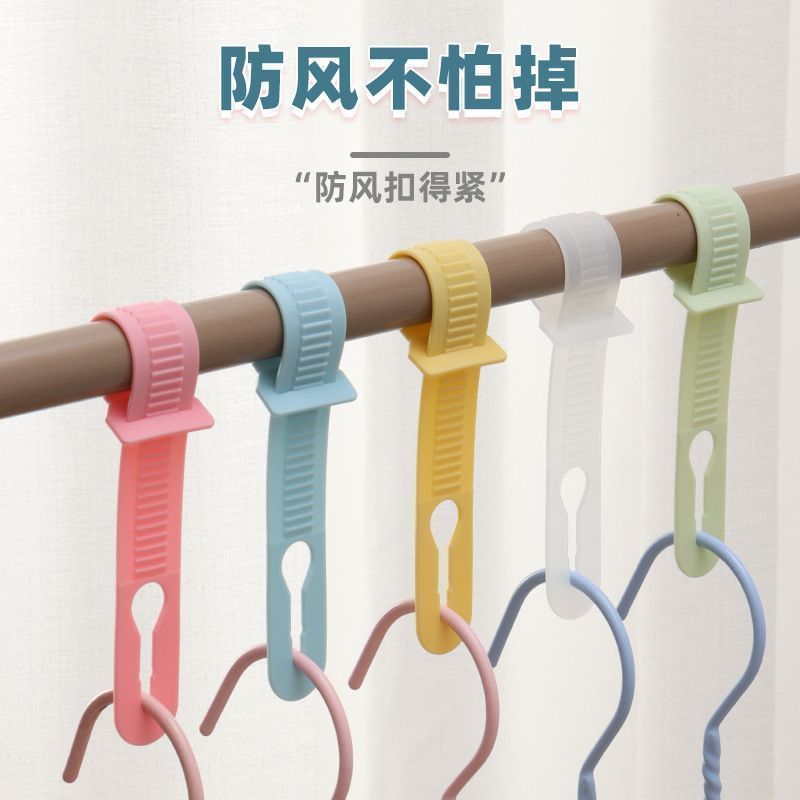 Windproof Clothesline Clips for Drying Laundry, Anti-Slip Hanger Hooks for Balcony