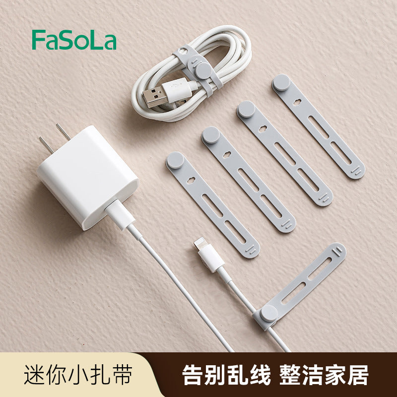 FaSoLa Multi-functional Cable Organizer Straps for Data and Charging Cables