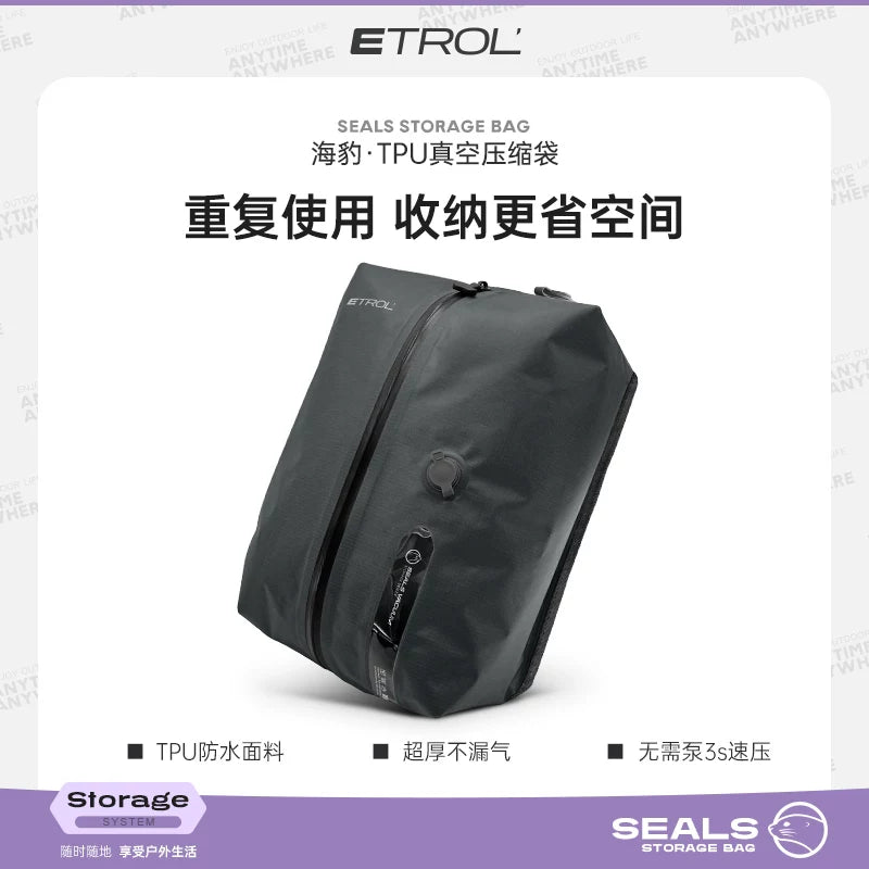 Vacuum Compression Storage Bags for Travel Clothes and Luggage, Thickened Waterproof