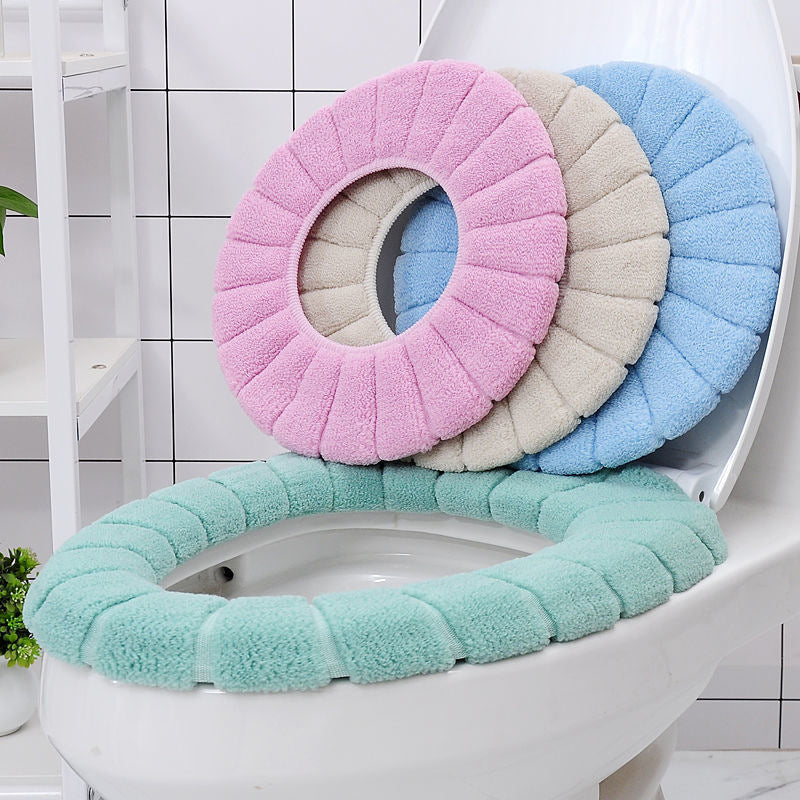 Toilet Seat Cover, Thickened, Universal for All Seasons, Washable Toilet Seat Cushion