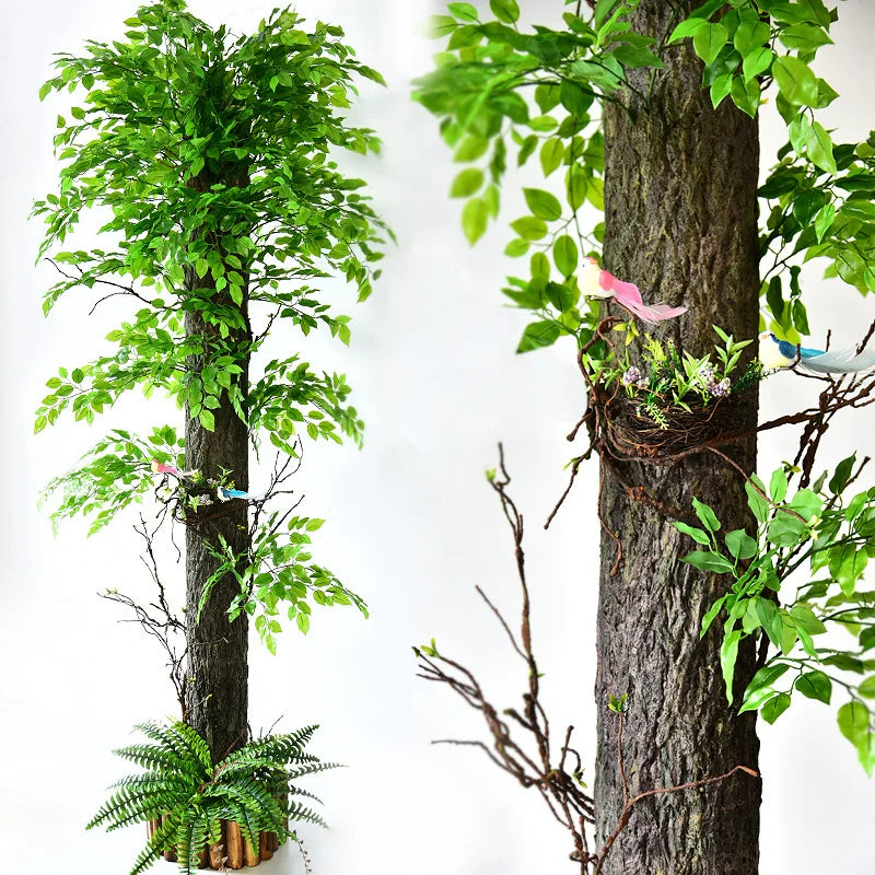 Artificial Bark Pipe Cover for Indoor/Outdoor Landscaping