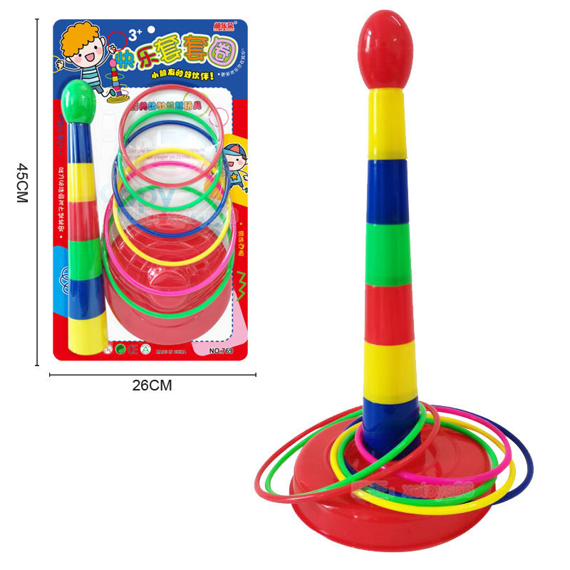 Stacking Ring Toy Set for Toddlers, Hand-Eye Coordination Educational Game