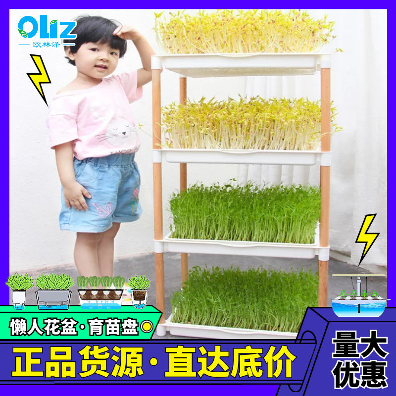 Hydroponic Seedling Tray with Stand for Soilless Cultivation