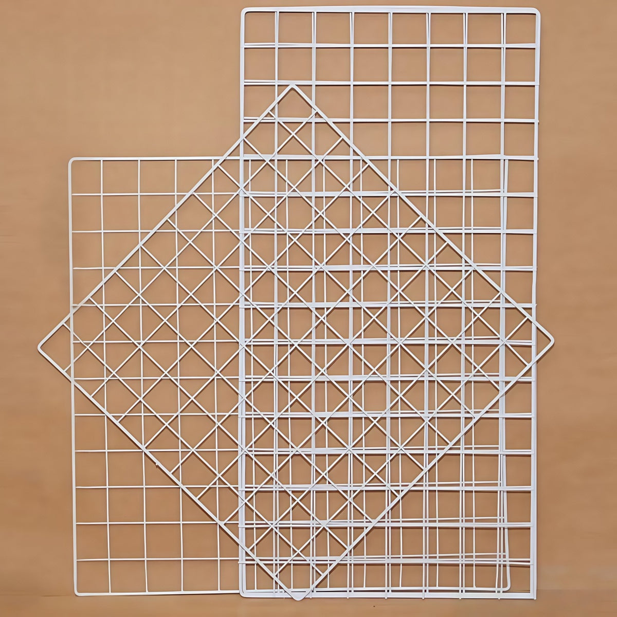 Grid Mesh Iron Net White Supermarket Photo Wall Iron Wire Grid Wall Hanging Board Storage Rack Kindergarten Display Shelf