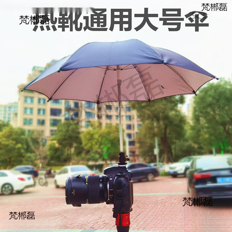 Camera Umbrella Sunshade for DSLR Hot Shoe Mount, Adjustable Angle Photography Light Control