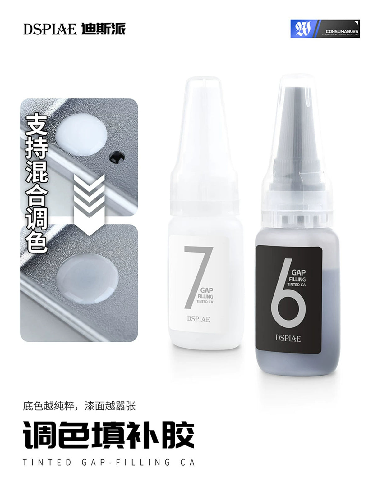 Dispaint BP Liquid Putty for Gundam Models - Fast Drying Filler for Seams and Shrinkage