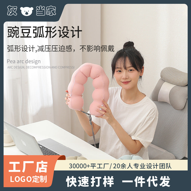 U-Shaped Memory Foam Neck Pillow for Travel and Office