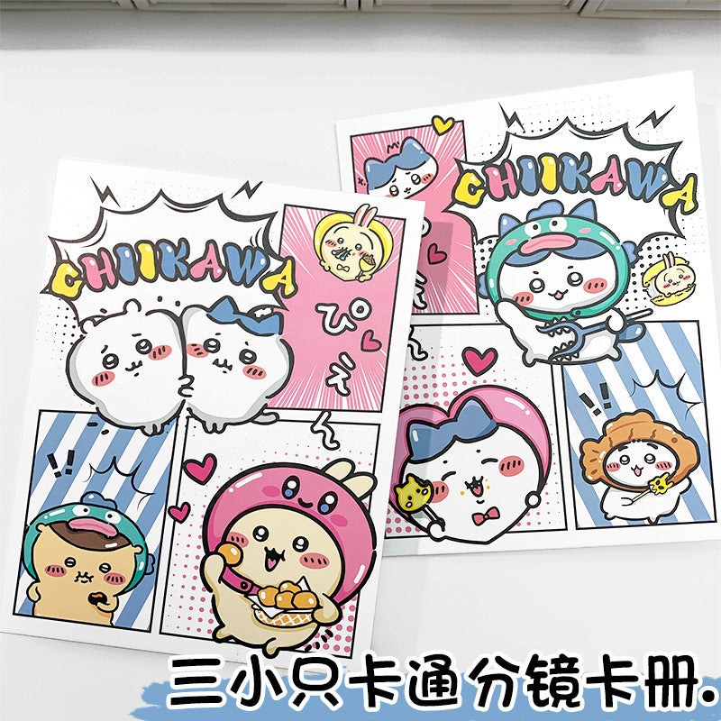 A5 3-Inch Mini Photo Card Album with Hardcover and Loose-Leaf Pages