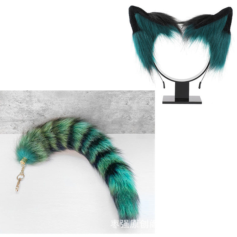Fox Tail Keychain Cosplay Prop Bag Charm Dance Performance Accessory