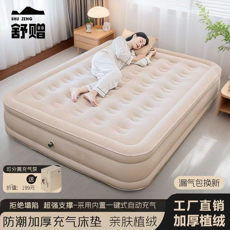 Outdoor Self-Inflating Air Mattress for Camping and Home Use, Portable Folding Inflatable Sleeping Pad