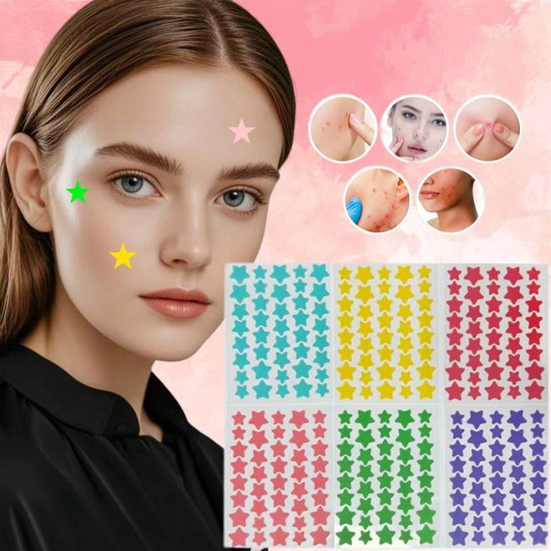 ACNE Hydrocolloid Star Pimple Patches - Invisible, Multi-Shape, 40 Count