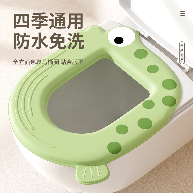 Waterproof Cartoon EVA Toilet Seat Cushion, Thickened Universal for All Seasons