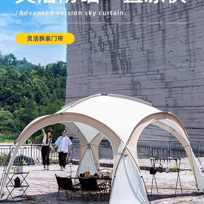 Portable Mongolian Yurt Dome Tent Outdoor Sunshade Canopy for Camping and Beach