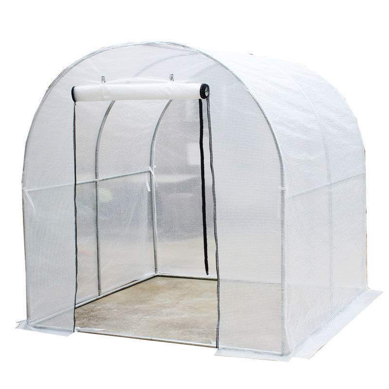 Portable Walk-in Greenhouse with Steel Frame for Plants, Flowers, and Vegetables