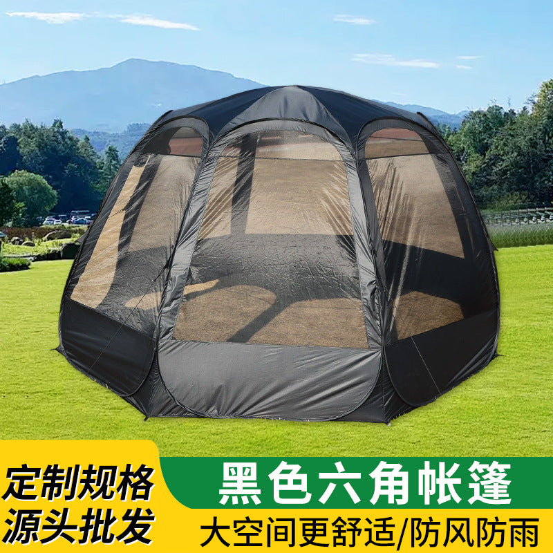 Portable Lightweight Hexagonal Pop-Up Tent for Camping & Park