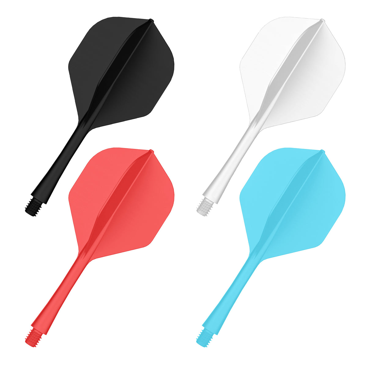 CyeeLife 2BA Integrated Dart Shafts and Flights, Durable Plastic Dart Stems and Flights Combo, Dart Accessories