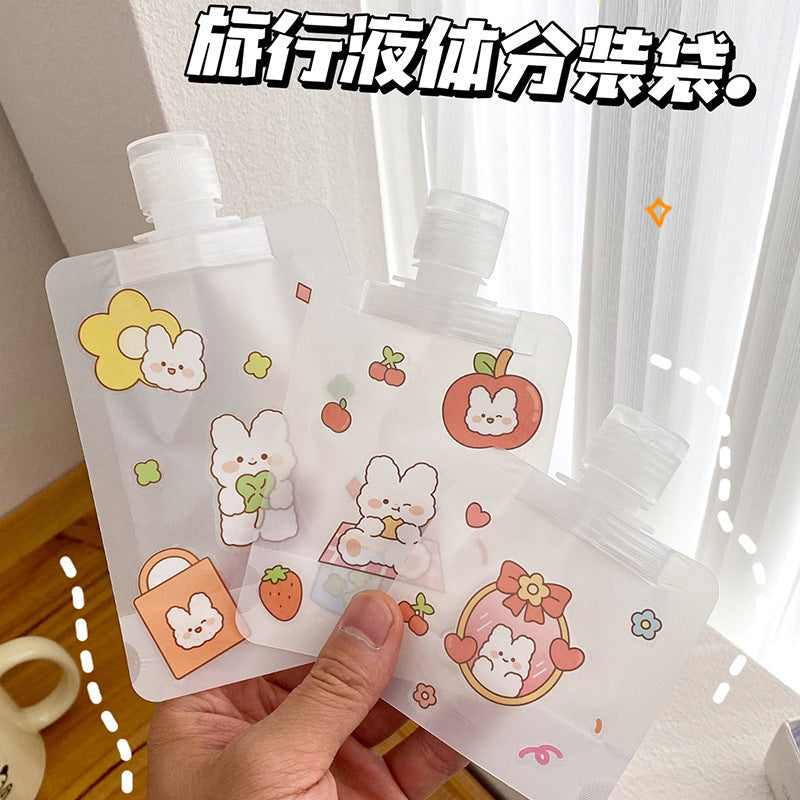 Travel Refillable Pouches for Toiletries, Lotion, Shampoo, and Face Wash - Portable Disposable Liquid Dispenser Bags