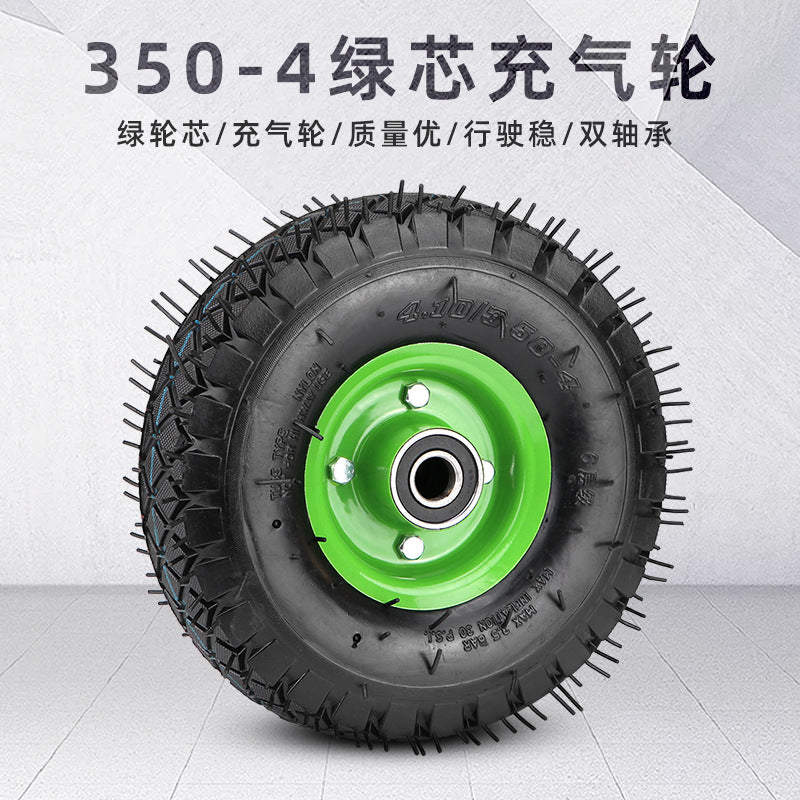 Inflatable Rubber Wheel for Hand Trucks and Carts - 8-inch and 10-inch Options