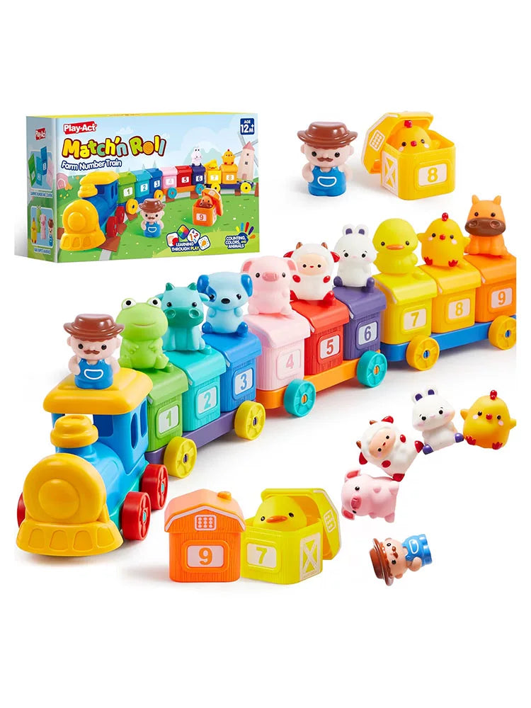 Kidsren's Animal Farm Montessori Early Education Role-Playing Dolls Family Interactive Gifts